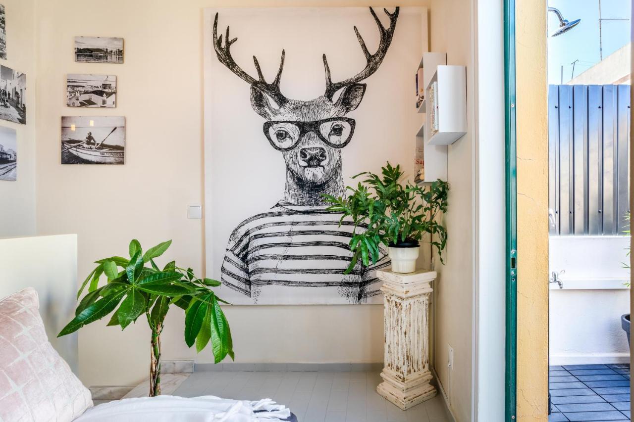Arty Vintage Townhouse With Rooftop Shower & Sun Loungers Olhão Buitenkant foto